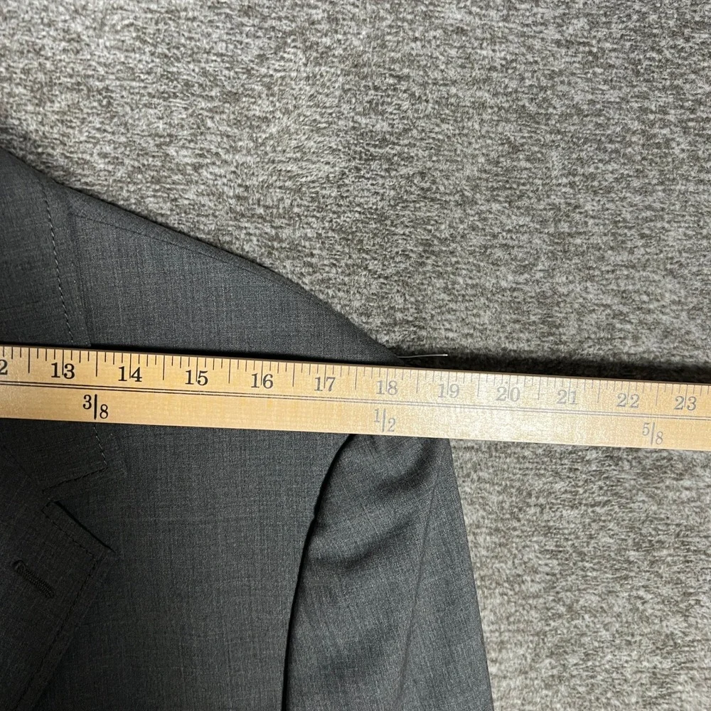 Jeanne Lanvin SA Mens Gray Blazer Sz 56T Tall (46) Office Career Suit‎ Italy